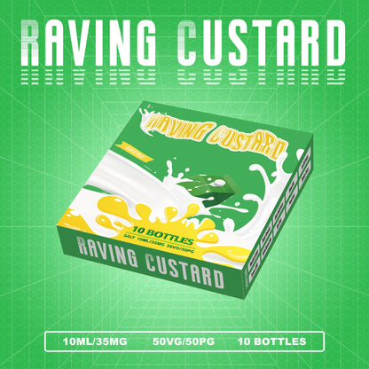 Raving Custard Salt Nic Vape E Liquid Gift Box of 10 Flavors - 10mL 35 asMODus Wholesale Raving Custard Salt Nic Vape E Liquid Gift Box of 10 Flavors - 10mL 35 asMODus Wholesale